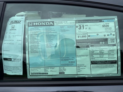 2026 Honda Accord Sedan SE