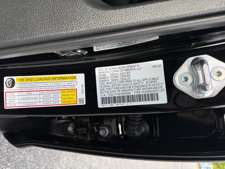 2026 Honda Accord Sedan SE