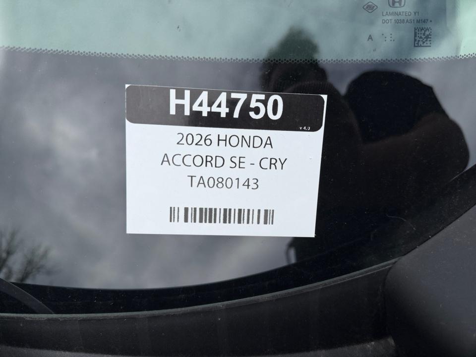 2026 Honda Accord Sedan SE