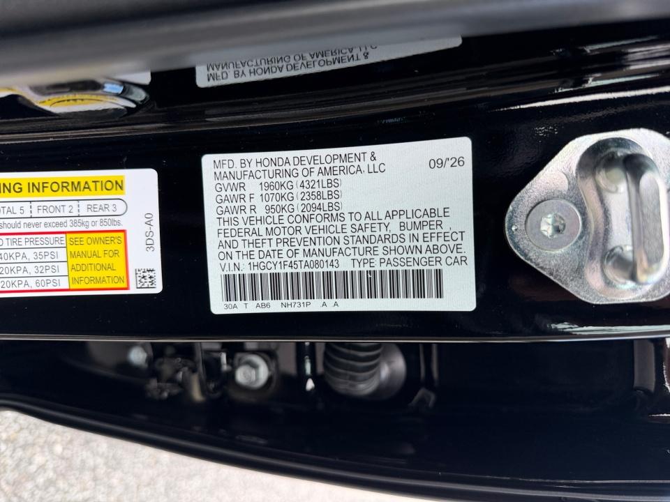2026 Honda Accord Sedan SE