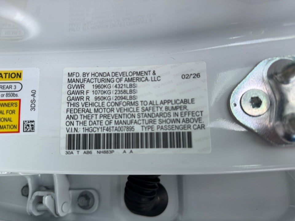 2026 Honda Accord Sedan SE