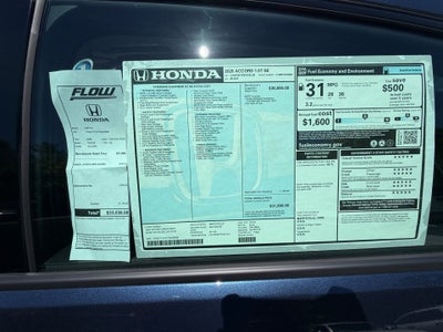 2026 Honda Accord Sedan SE