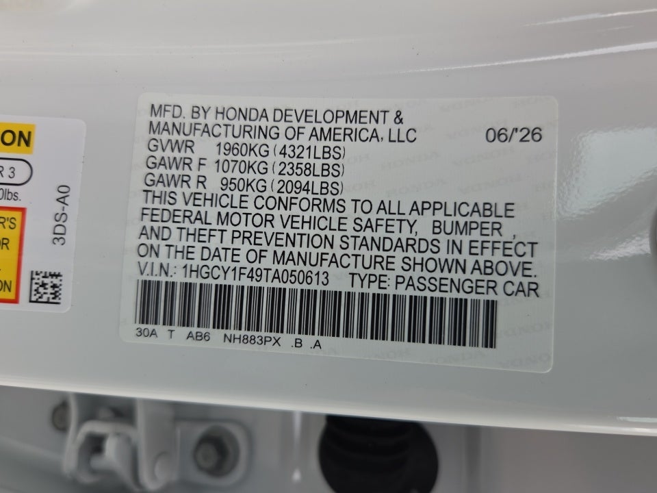 2026 Honda Accord Sedan SE