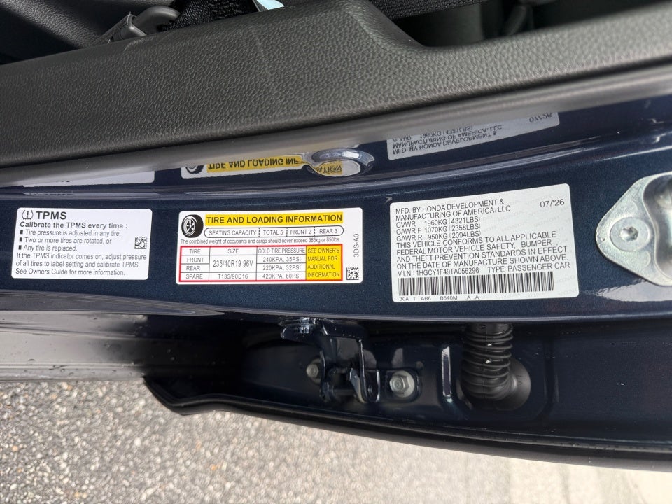 2026 Honda Accord Sedan SE