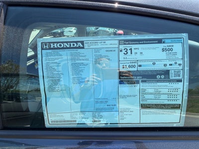 2026 Honda Accord Sedan SE