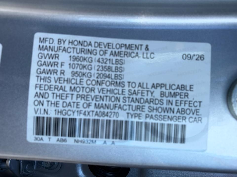2026 Honda Accord Sedan SE