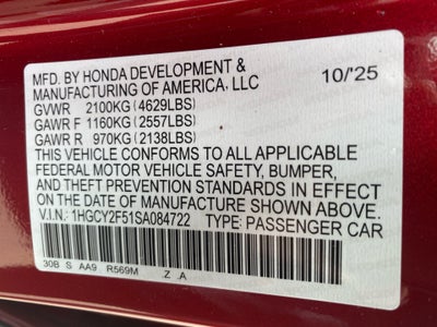 2025 Honda Accord Hybrid Sport