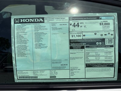 2026 Honda Accord Hybrid Sport