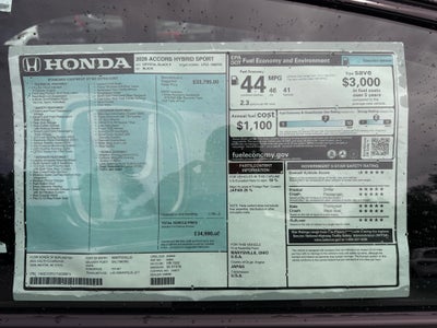 2026 Honda Accord Hybrid Sport