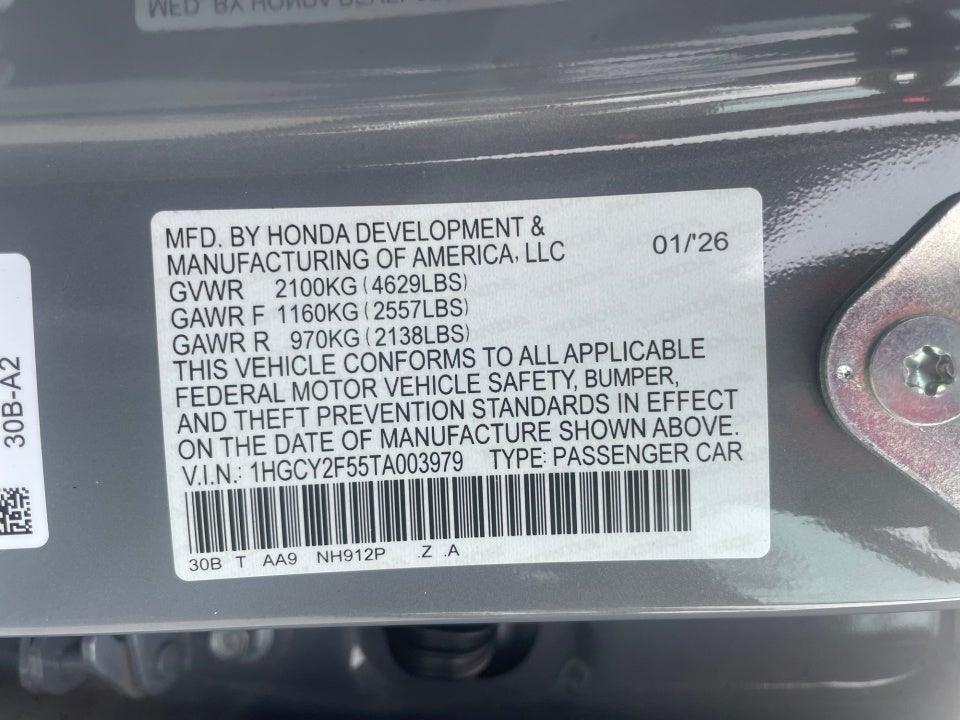 2026 Honda Accord Hybrid Sport