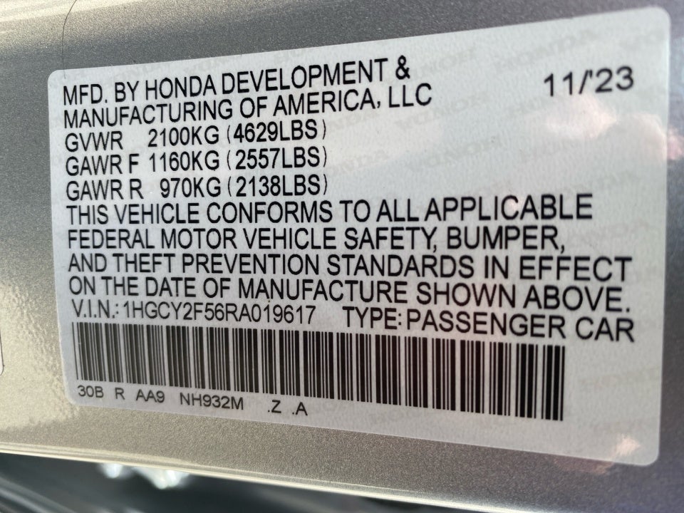 2024 Honda Accord Hybrid Sport