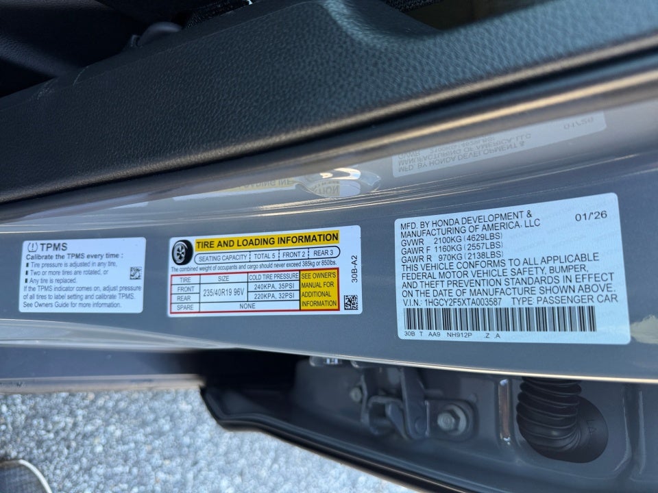 2026 Honda Accord Hybrid Sport