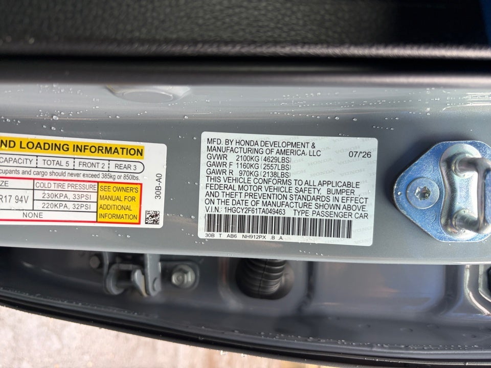 2026 Honda Accord Hybrid EX-L