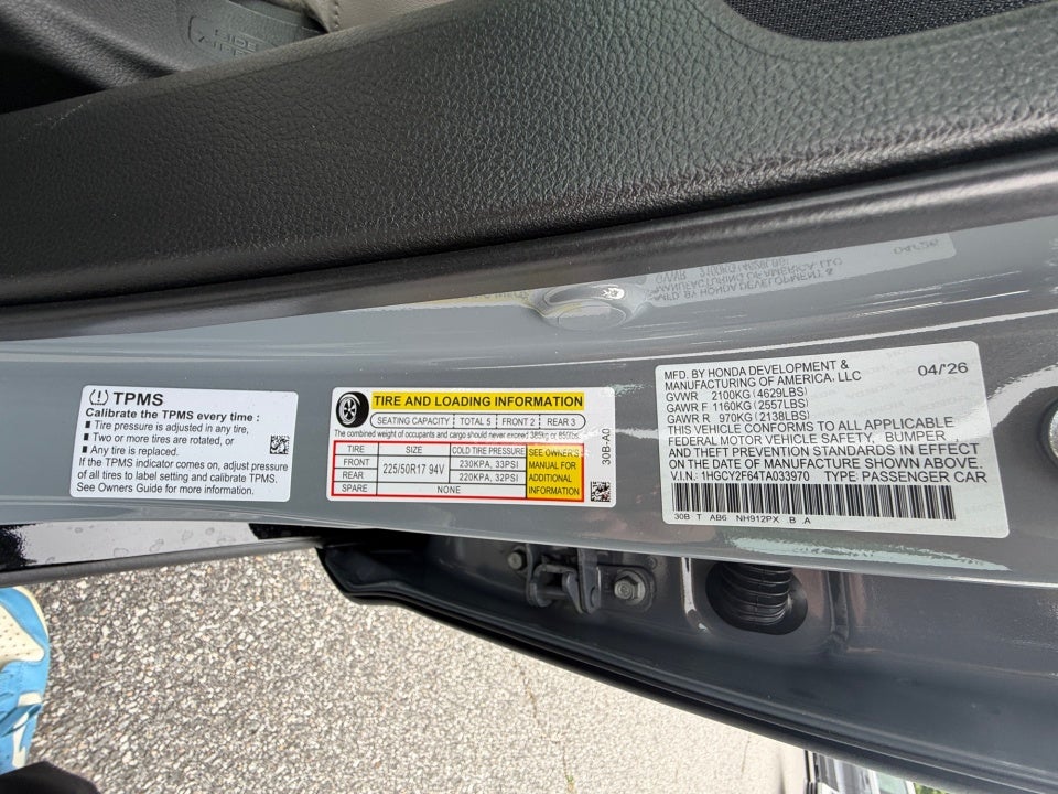 2026 Honda Accord Hybrid EX-L