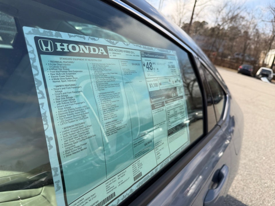 2025 Honda Accord Hybrid EX-L