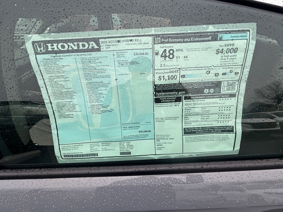 2025 Honda Accord Hybrid EX-L