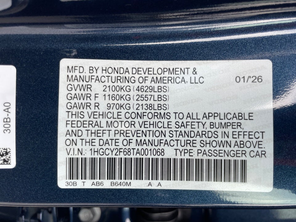 2026 Honda Accord Hybrid EX-L