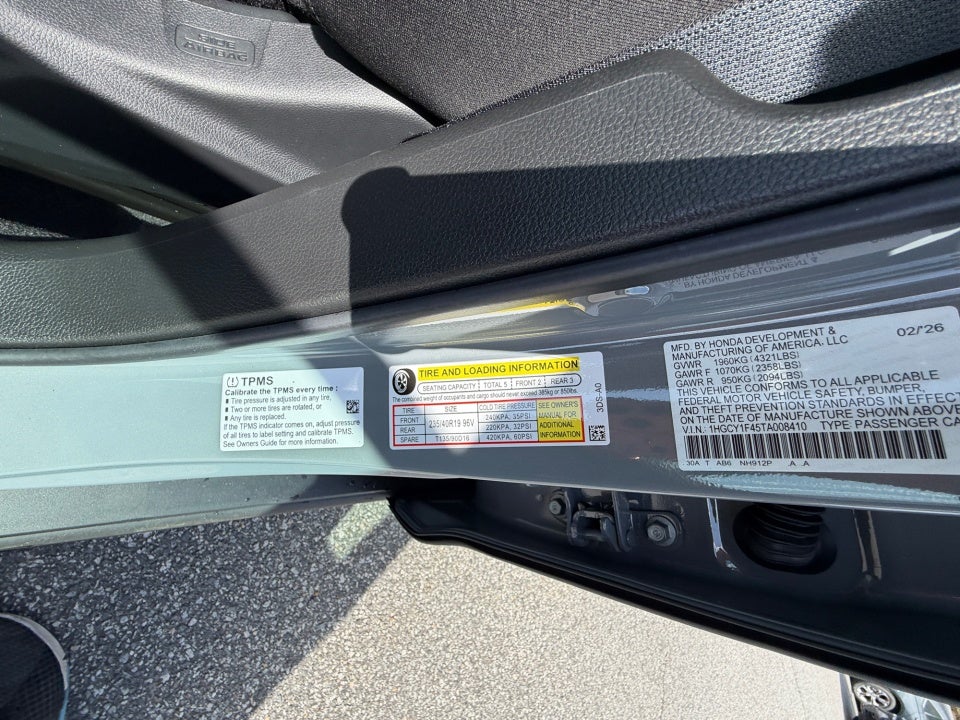 2026 Honda Accord Hybrid EX-L