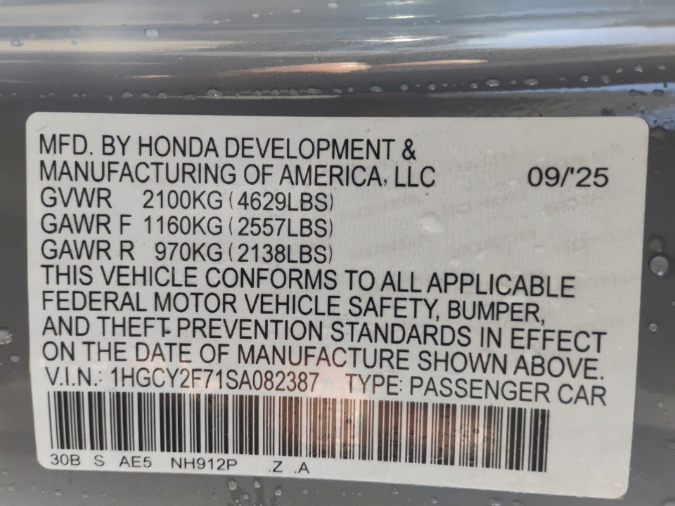 2025 Honda Accord Hybrid Sport-L