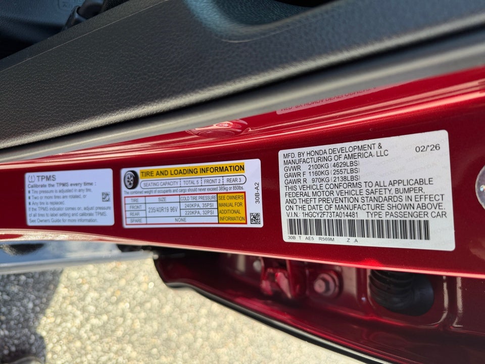 2026 Honda Accord Hybrid Sport-L