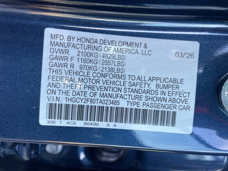 2026 Honda Accord Hybrid Touring
