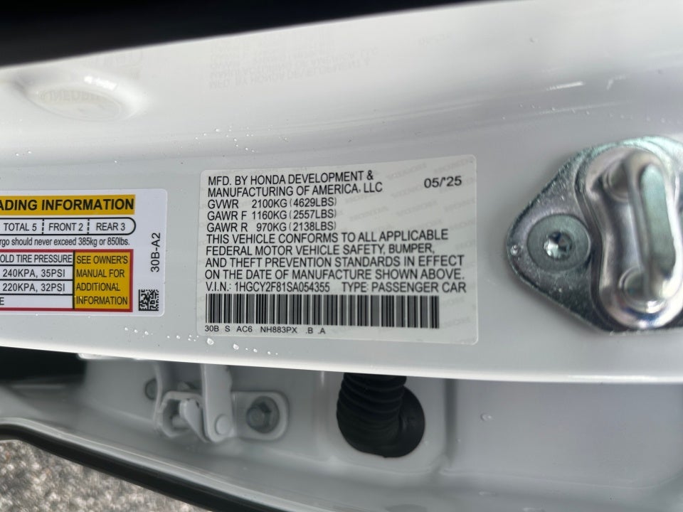 2025 Honda Accord Hybrid Touring