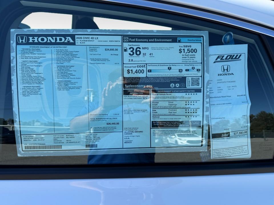 2026 Honda Civic Sedan LX
