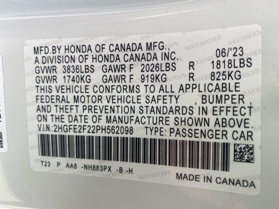 2023 Honda Civic Sedan LX