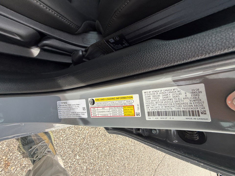 2026 Honda Civic Sedan Sport