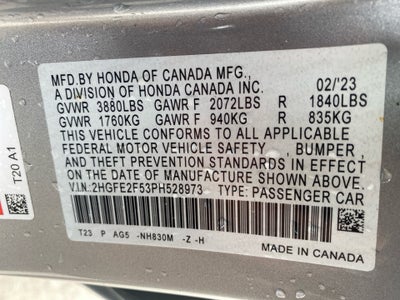 2023 Honda Civic Sedan Sport