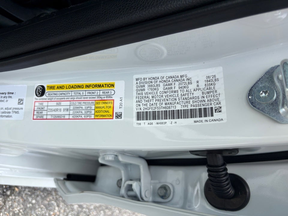 2026 Honda Civic Sedan Sport