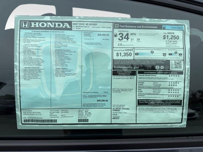 2027 Honda Civic Sedan Sport