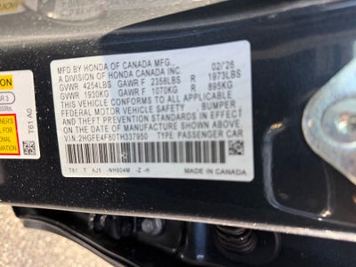 2026 Honda Civic Hybrid Sport