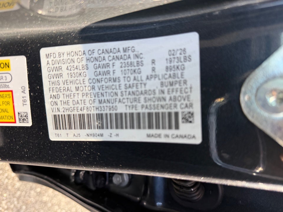 2026 Honda Civic Hybrid Sport