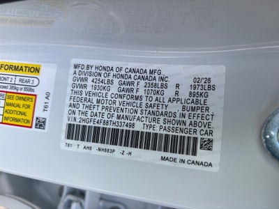 2026 Honda Civic Hybrid Sport