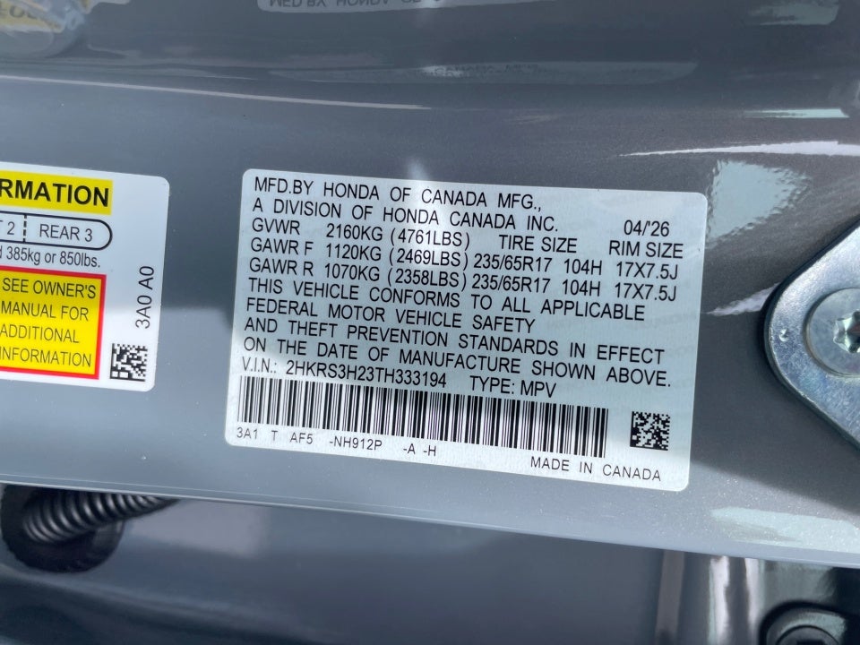 2026 Honda CR-V LX 2WD