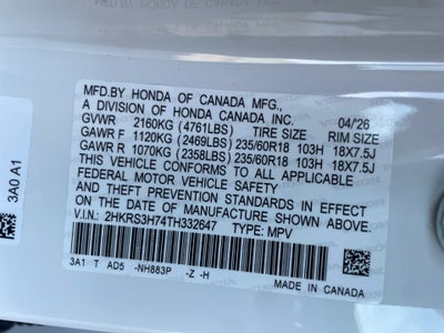 2026 Honda CR-V EX-L 2WD