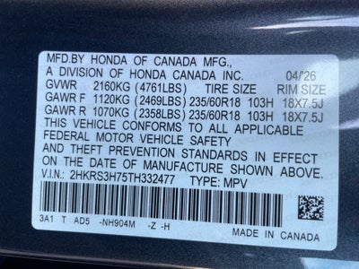 2026 Honda CR-V EX-L 2WD