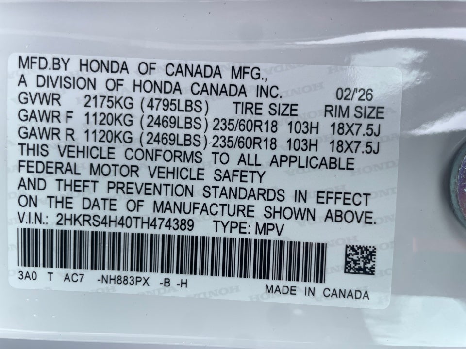 2026 Honda CR-V EX AWD