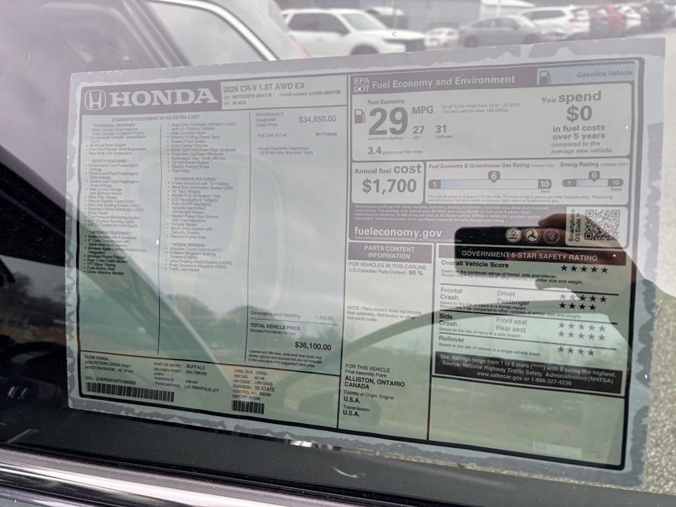 2026 Honda CR-V EX AWD