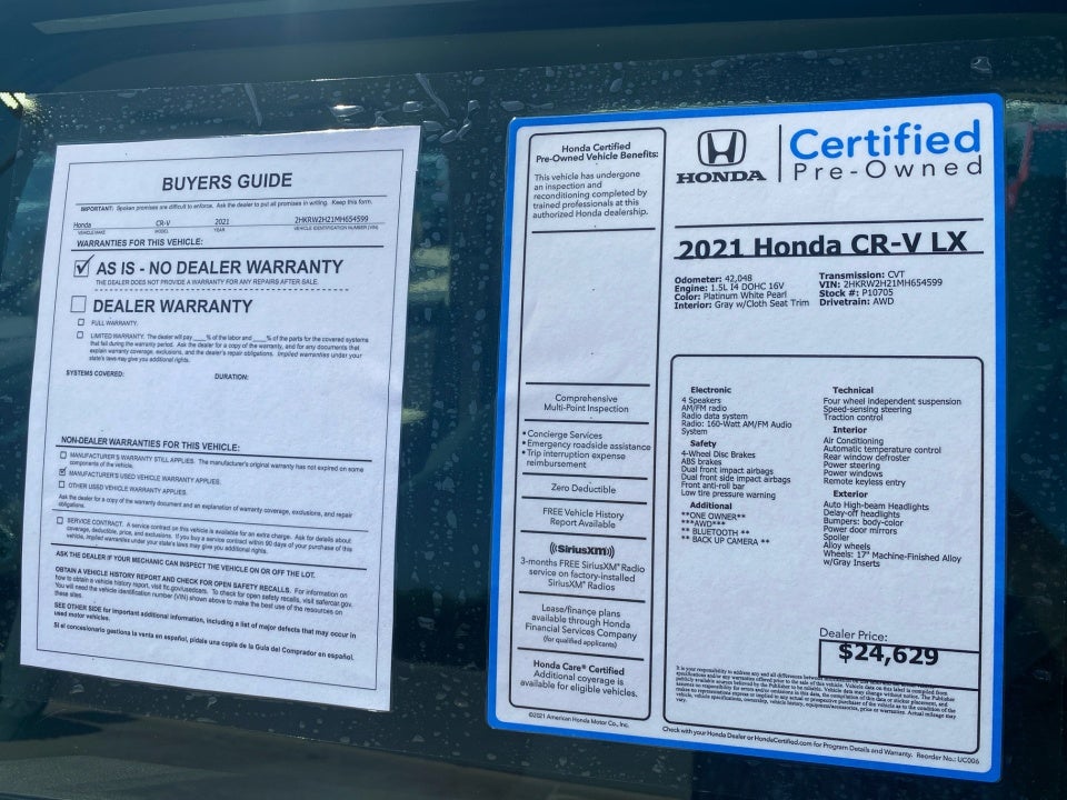 2021 Honda CR-V AWD LX