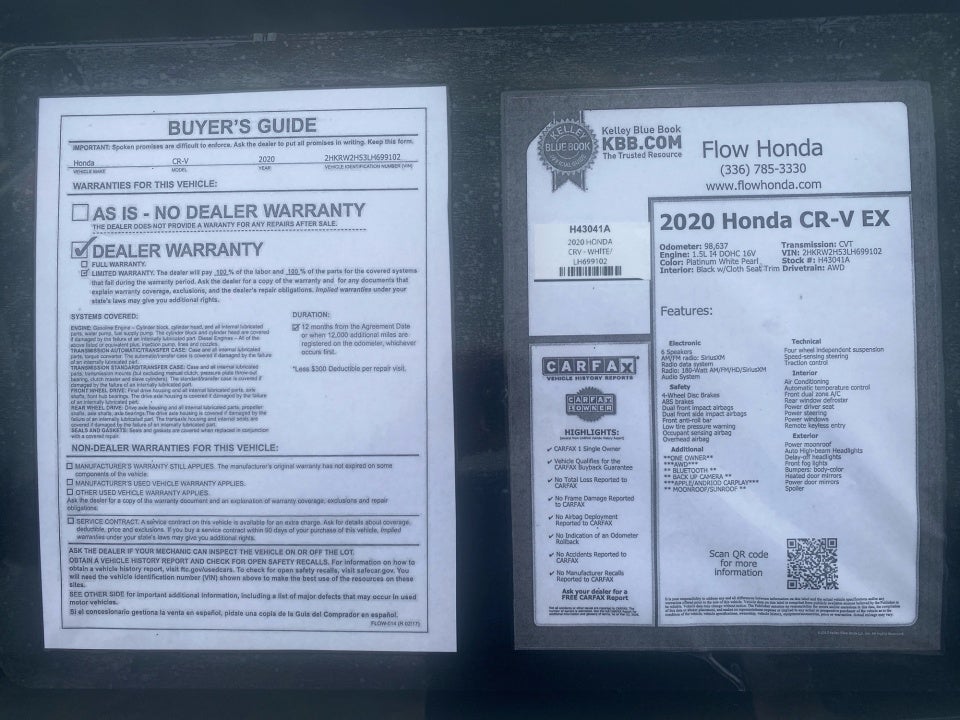 2020 Honda CR-V AWD EX