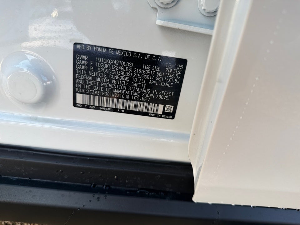 2026 Honda HR-V 2WD LX