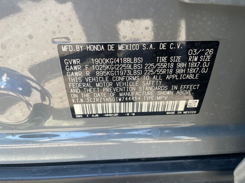 2026 Honda HR-V 2WD Sport