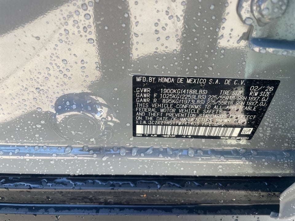 2026 Honda HR-V 2WD Sport