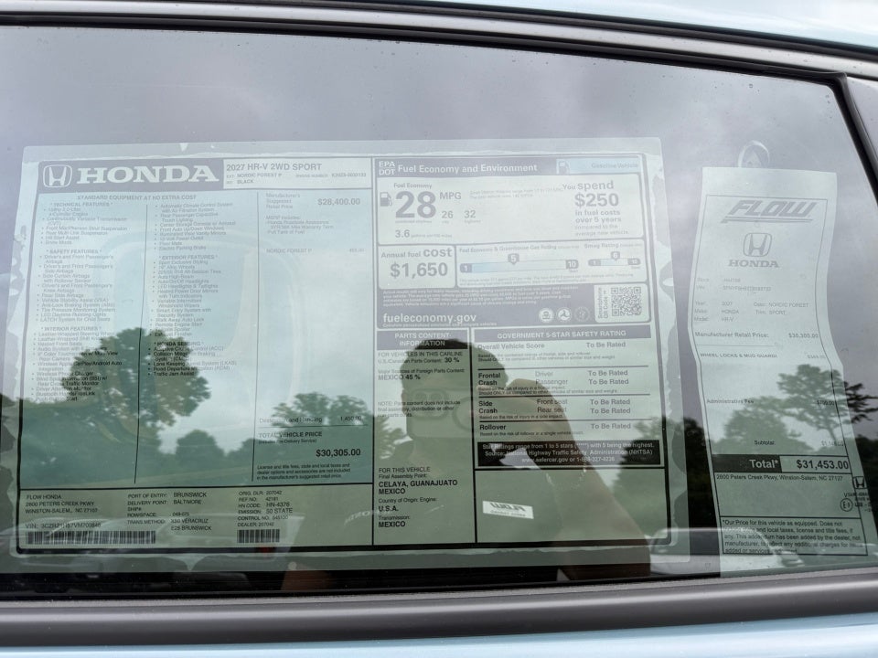 2027 Honda HR-V Sport
