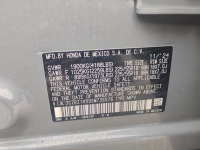 2025 Honda HR-V 2WD Sport