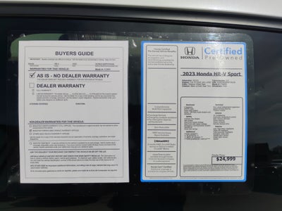 2023 Honda HR-V 2WD Sport