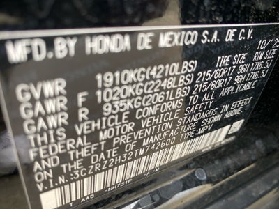2026 Honda HR-V AWD LX