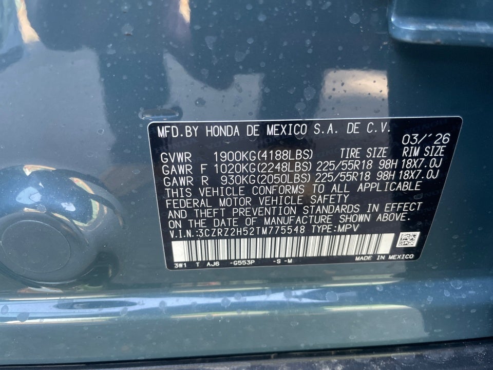 2026 Honda HR-V AWD Sport